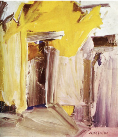 A Porta Para o Rio (1960), de Willem de Kooning. O outro quarto é materializado na obra, enfatizando um lugar de transformar sensações em formas e destinos.